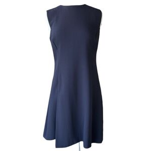 Versace Luxury dress‎ size 46 lined sheath Italy Gianni Versace vintage 90s navy